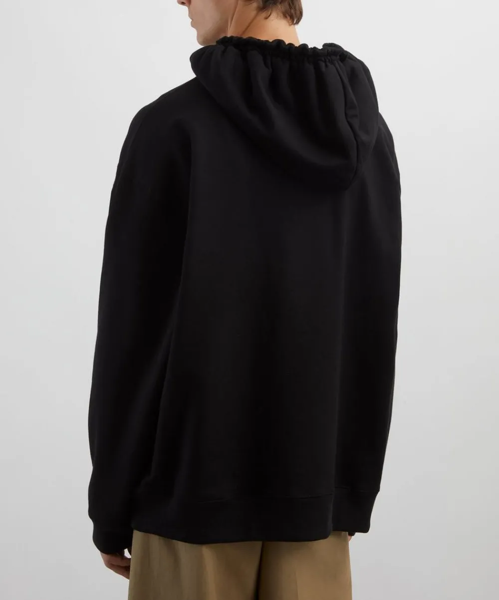 Dries Van Noten Knitwear & Sweats^Black Loose-Fit Hoodie