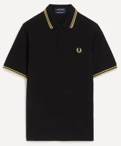Fred Perry Tops^Black M12 Twin Tipped Polo Shirt