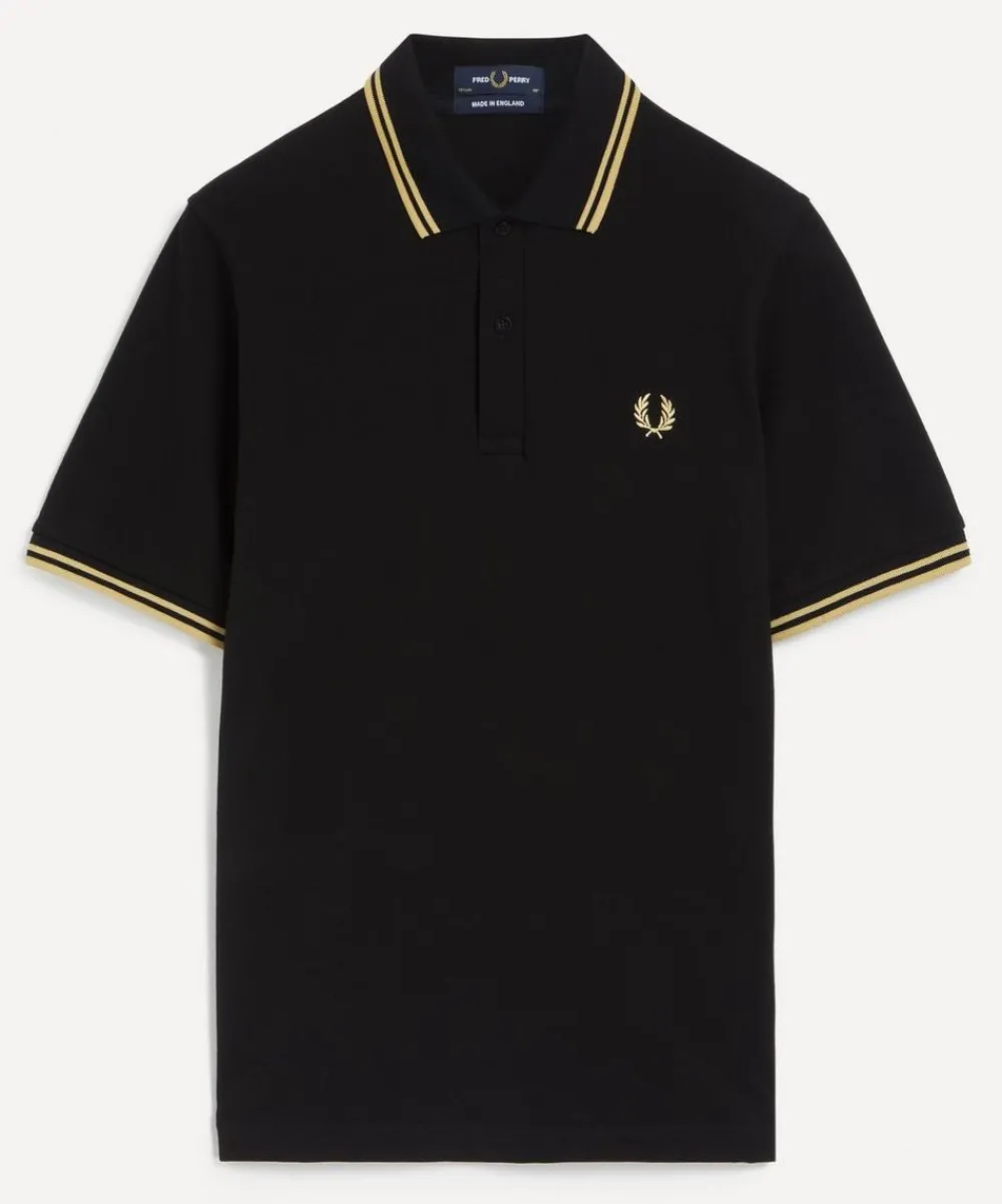 Fred Perry Tops^Black M12 Twin Tipped Polo Shirt