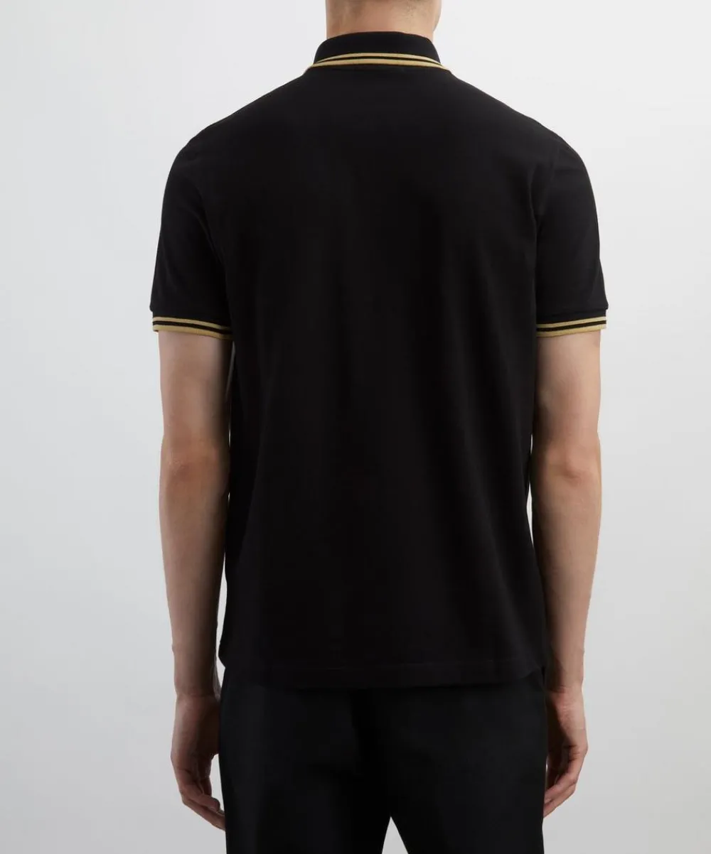 Fred Perry Tops^Black M12 Twin Tipped Polo Shirt