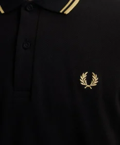 Fred Perry Tops^Black M12 Twin Tipped Polo Shirt
