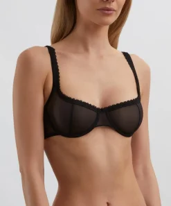 Fruity Booty Lingerie^Black Moss Mesh Bra