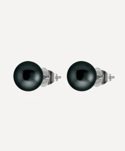 Kojis Earrings|Earrings^Black Pearl Stud Earrings