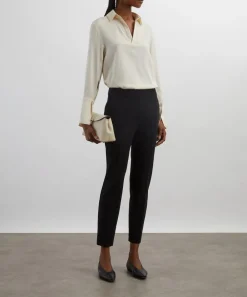 Max Mara Trousers & Shorts^Black Pegno Slim-Fit Trousers