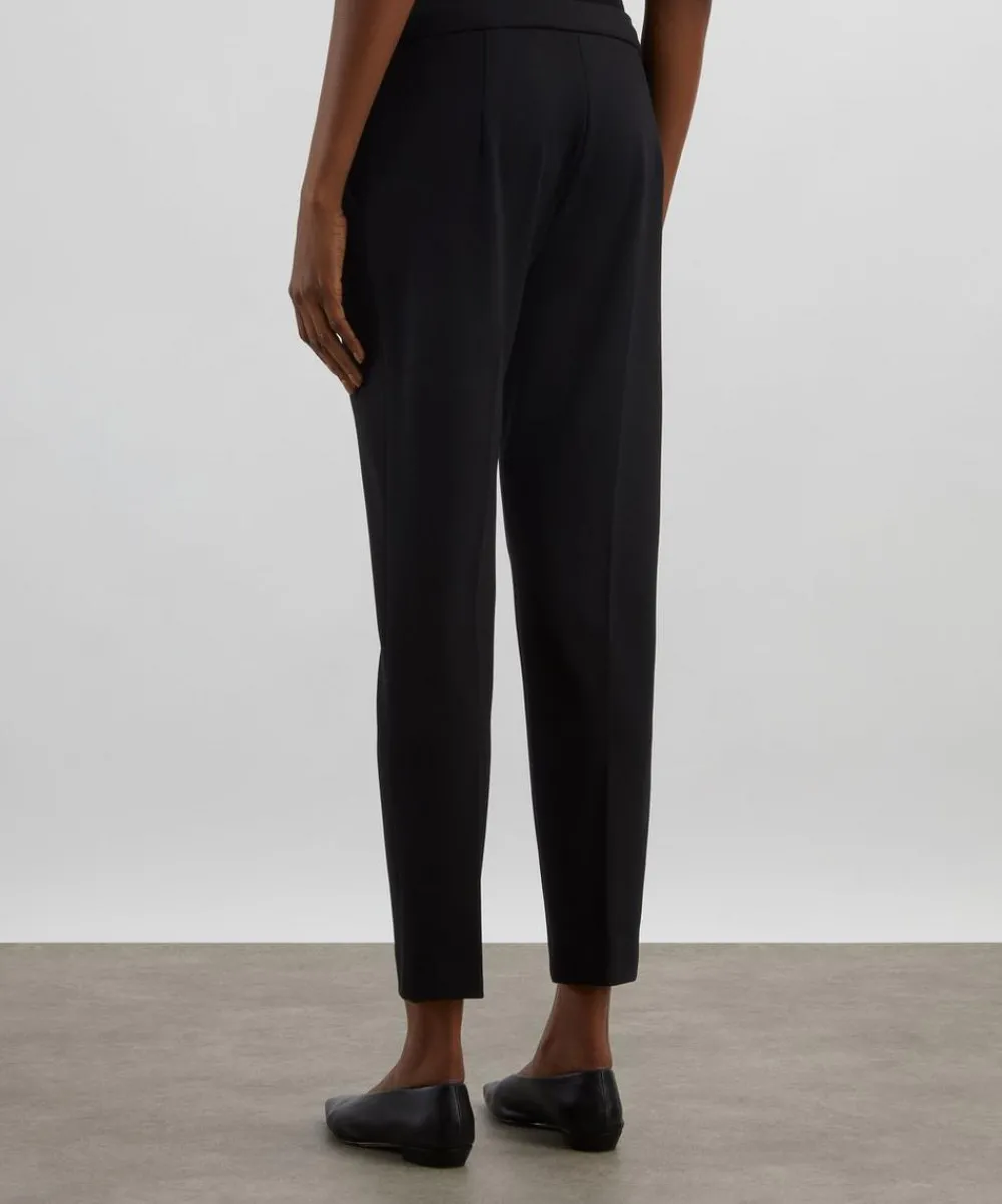 Max Mara Trousers & Shorts^Black Pegno Slim-Fit Trousers