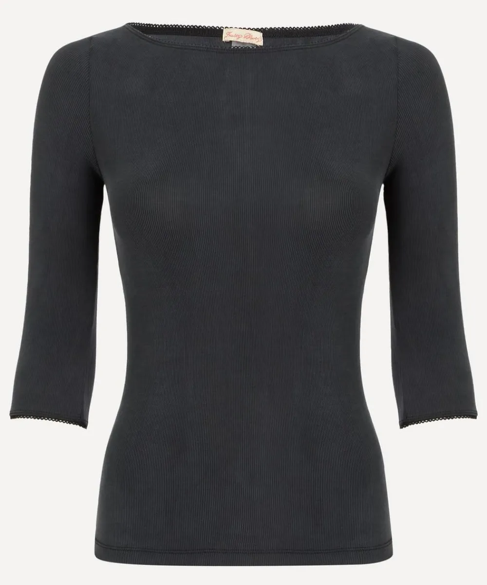 Fruity Booty Tops^Black Second Skin Top