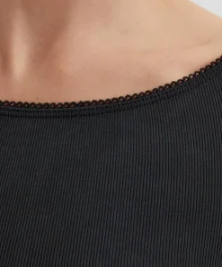 Fruity Booty Tops^Black Second Skin Top