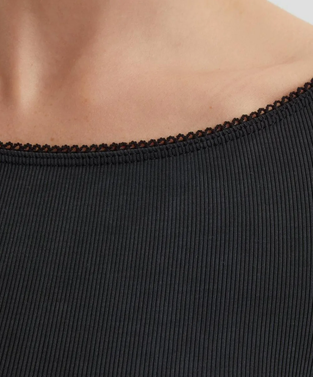 Fruity Booty Tops^Black Second Skin Top