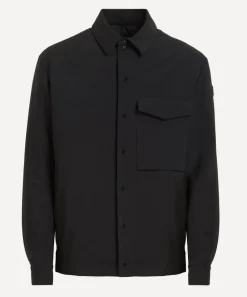 Moncler Coats & Jackets^Black Vautisse Technical Shirt Jacket
