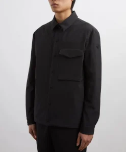 Moncler Coats & Jackets^Black Vautisse Technical Shirt Jacket