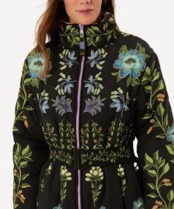 FARM Rio Coats & Jackets^Black Winter Garden Reversible Maxi Puffer Jacket