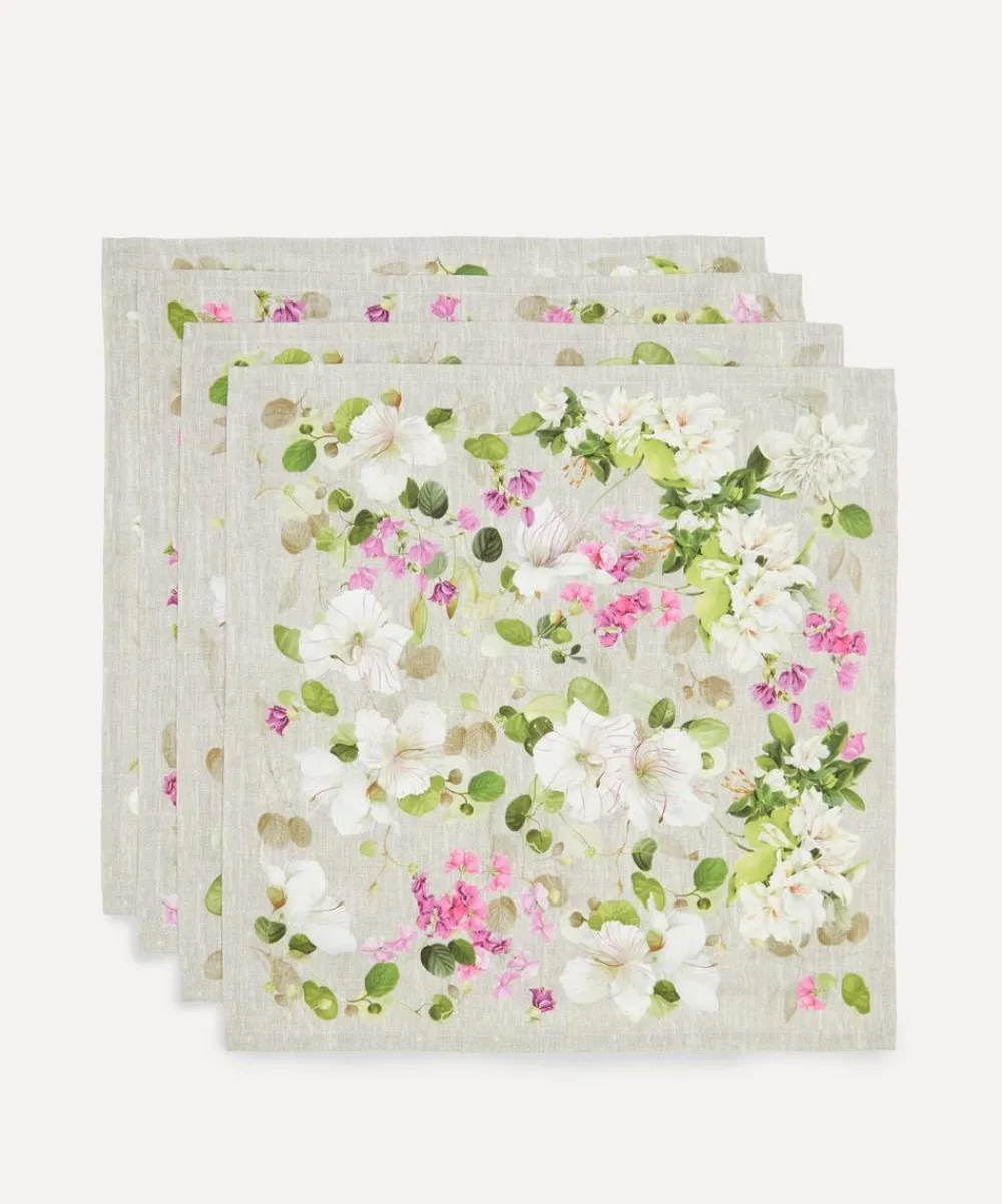 Tessitura Toscana Telerie Tableware^Blossom Cotton Napkins Set of 4