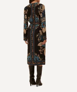 FARM Rio Dresses^Blossom Tapestry Long Sleeve Wrap Dress