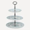 Burleigh Tableware^Blue Asiatic Pheasants Three Tier Cake Stand