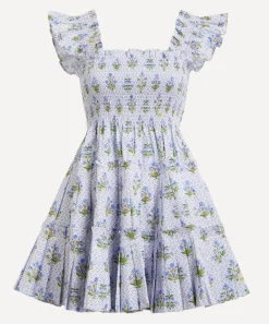 Hill House Home Dresses^Blue Block Print Charlotte Nap Dress