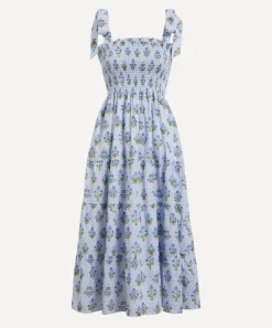 Hill House Home Dresses^Blue Block Print Ribbon Ellie Nap Dress