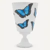 Astier de Villatte Vases^Blue Butterfly Vase