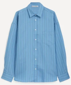 Acne Studios Shirts^Blue Button-Up Shirt