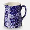 Burleigh Glass & Drinksware^Blue Calico Mini Tankard Jug