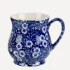 Burleigh Mugs^Blue Calico Sandringham Half Pint Mug