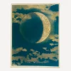 John Derian Stationery And Games^Blue Crescent Moon Oblong Tray