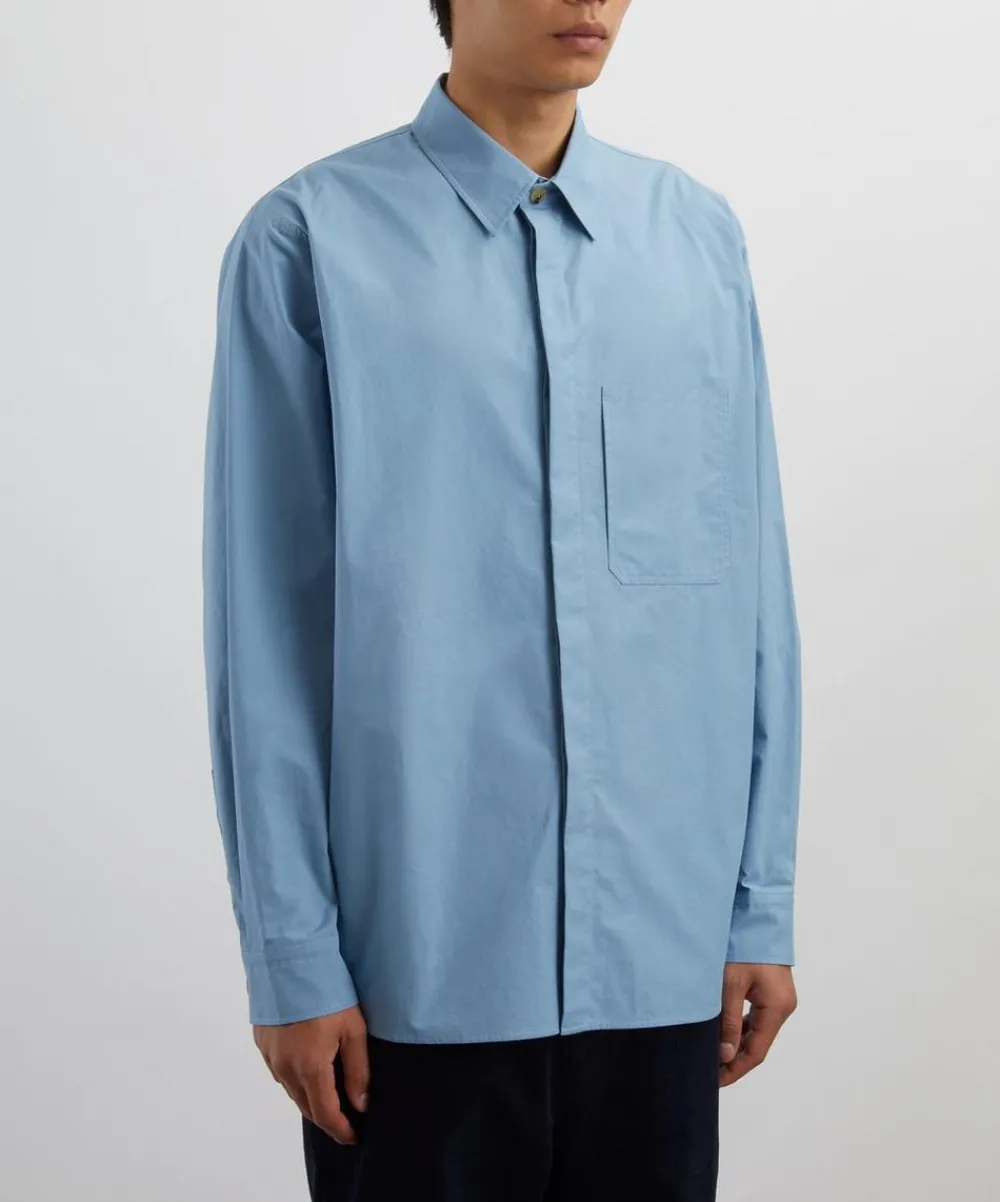 Le17septembre Shirts^Blue Raglan Long-Sleeve Shirt