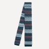 Missoni Ties^Blue-Multi Knitted Tie