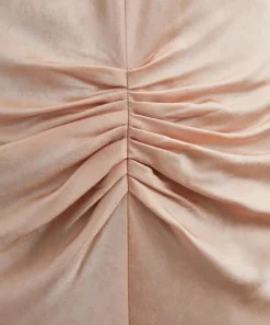 Victoria Beckham Dresses^Blush-Apricot Gathered Waist Midi Dress