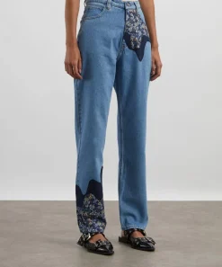 FANFARE Jeans^Bobby Melt Liberty High Waisted Mom Fit Patchwork Jeans