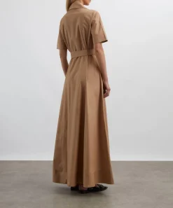 Mondo Corsini Dresses^Bodhi Cappuccino Cotton Poplin Shirt Dress