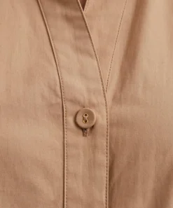 Mondo Corsini Dresses^Bodhi Cappuccino Cotton Poplin Shirt Dress