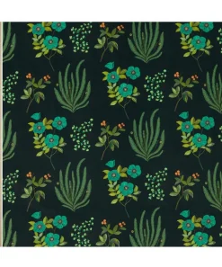 Liberty Interiors Furnishing Fabrics^Botanical Flora Wellington Velvet in Jade
