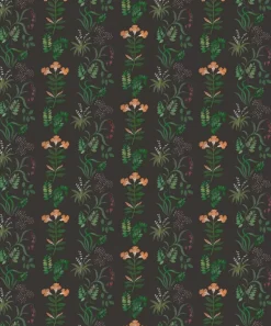 Liberty Interiors Wallpaper^Botanical Stripe Wallpaper in Jade