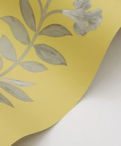 Liberty Interiors Wallpaper^Botanical Stripe Wallpaper in Fennel