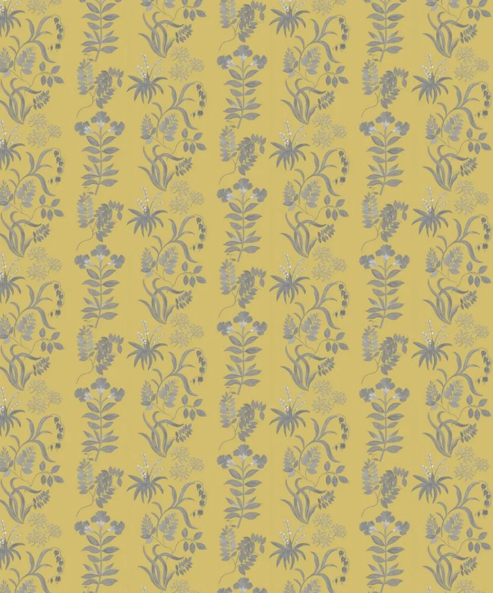 Liberty Interiors Wallpaper^Botanical Stripe Wallpaper in Fennel
