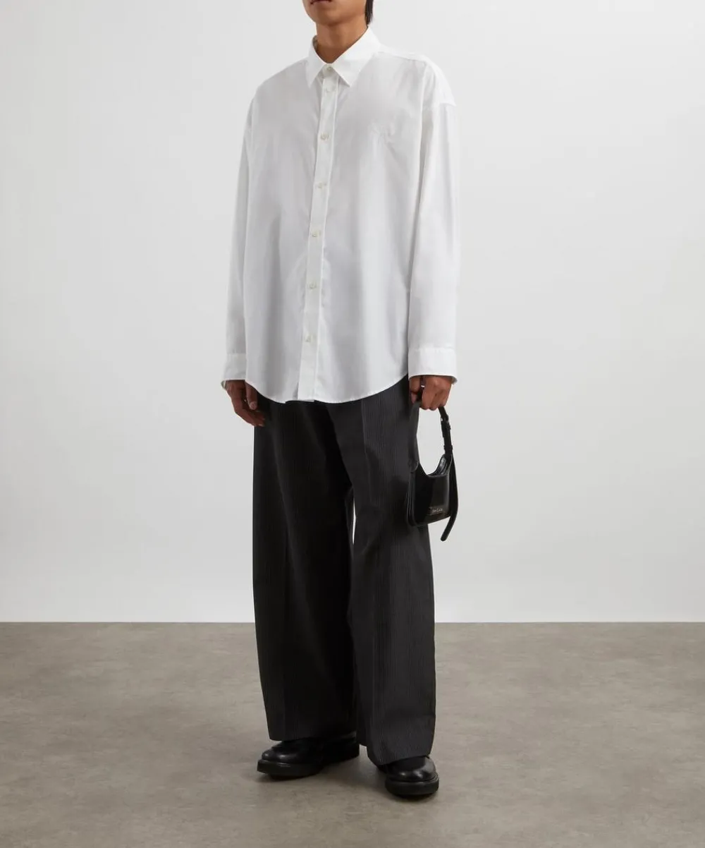 Acne Studios Shirts^Bow-Embroidered Long Sleeve Shirt