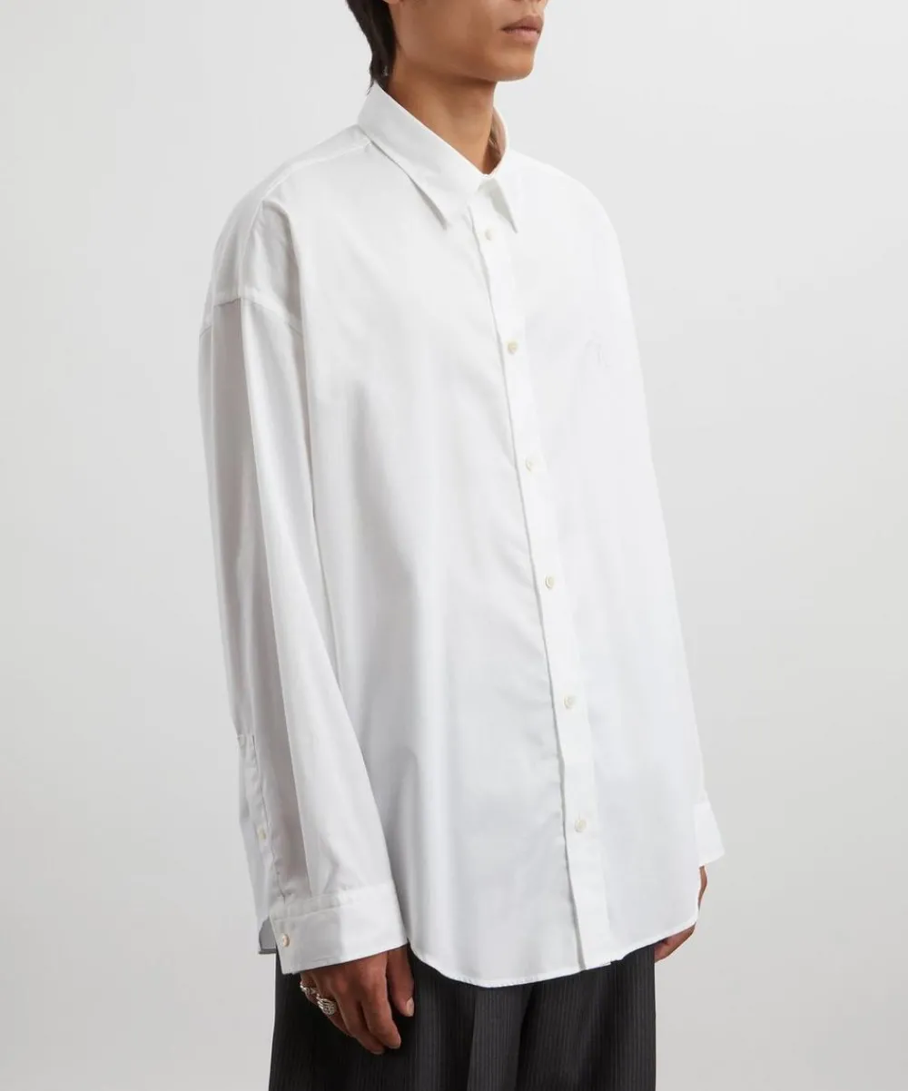 Acne Studios Shirts^Bow-Embroidered Long Sleeve Shirt