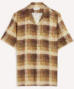 Dries Van Noten Shirts^Boxy Viscose Check Shirt