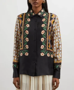 La DoubleJ Tops^Boy Dazed Placée Silk Shirt