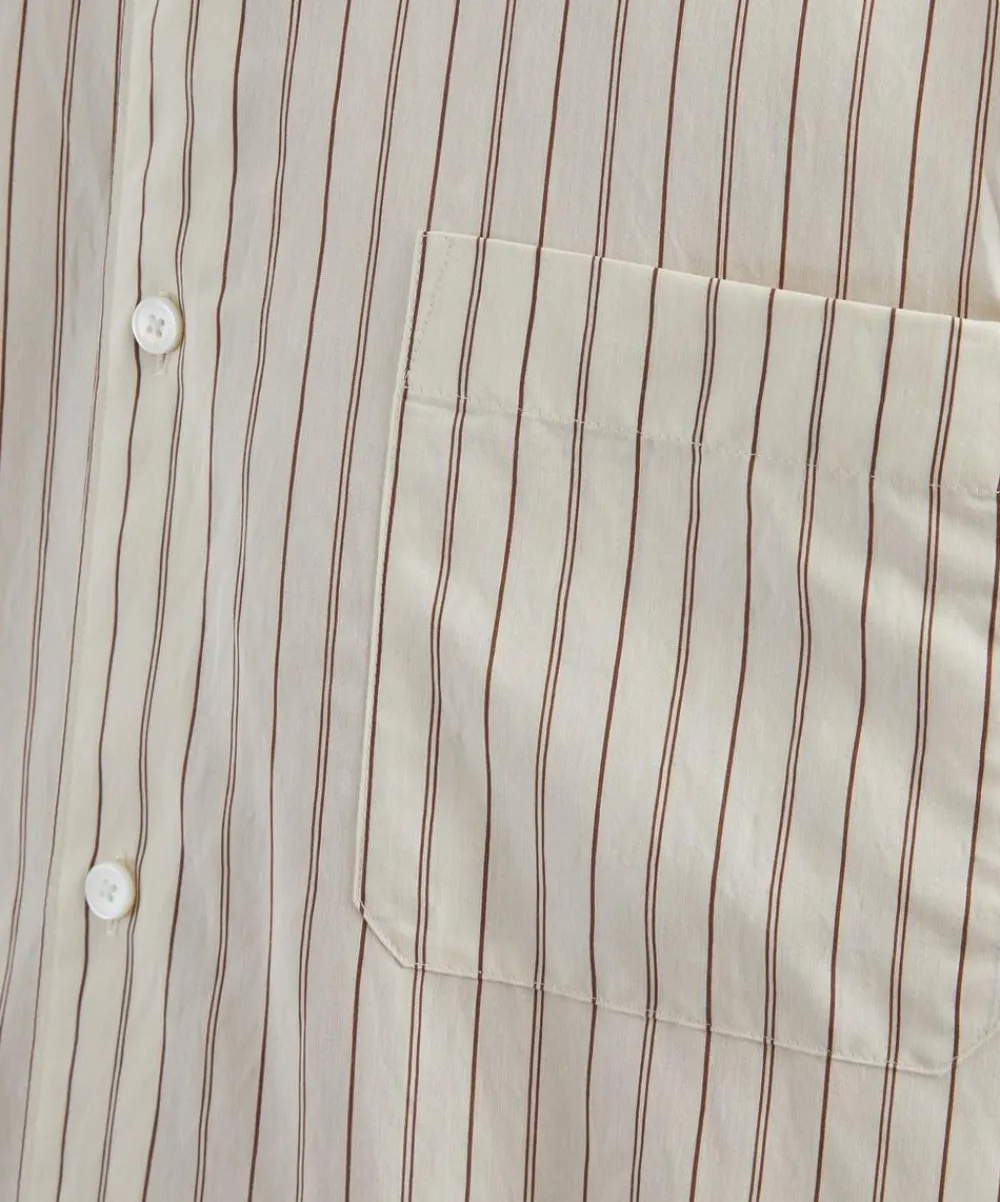 Frame Shirts^Brown-Striped Shirt