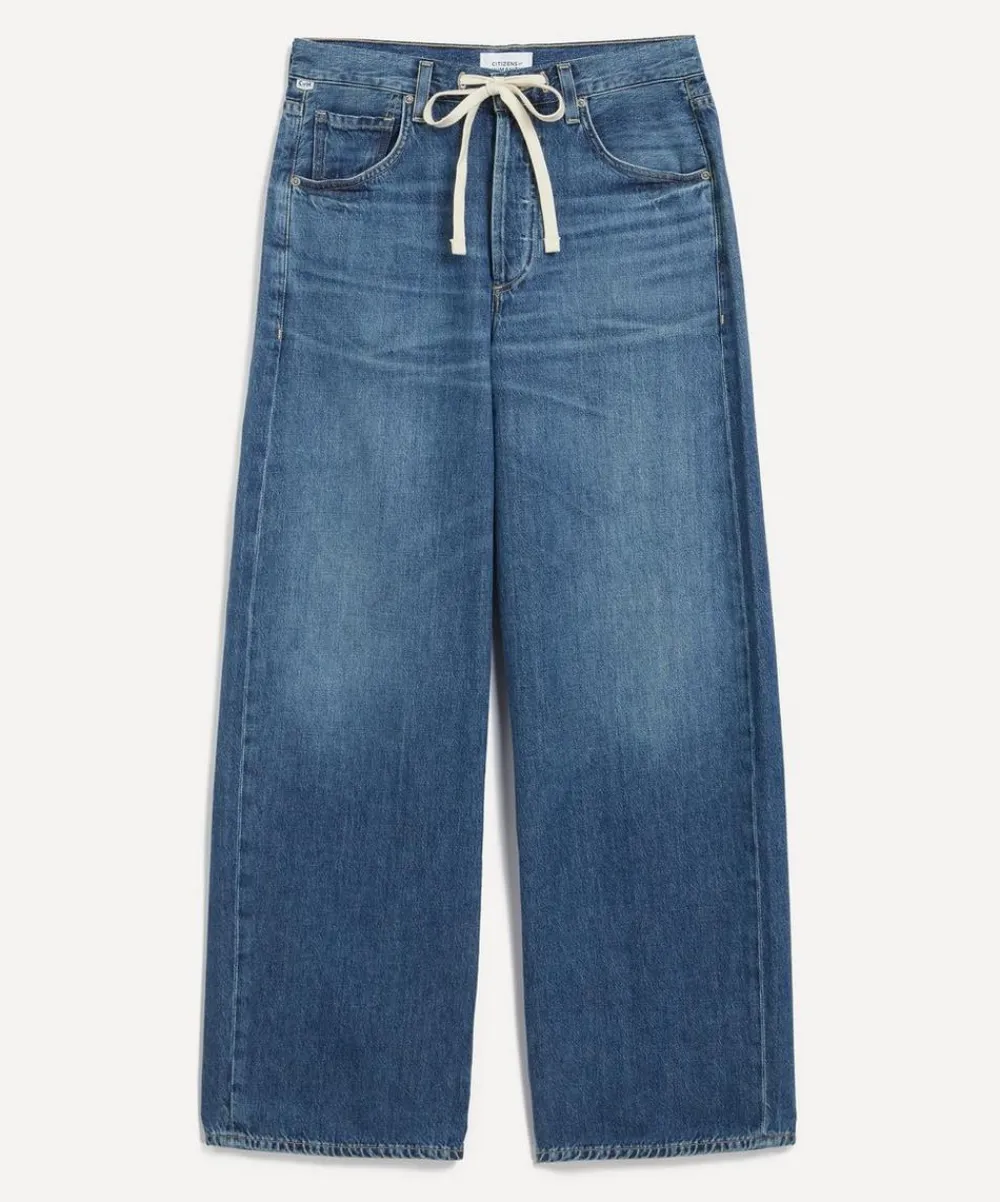 Citizens of Humanity Trousers & Shorts^Brynn Drawstring Denim Trousers in Atlantis