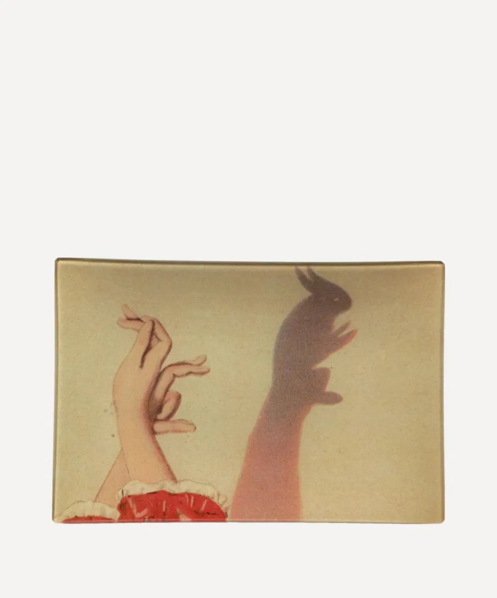John Derian Stationery And Games^Bunny Shadow Puppet Tray