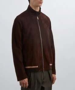 Paul Smith Coats & Jackets^Burgundy Suede Jacket