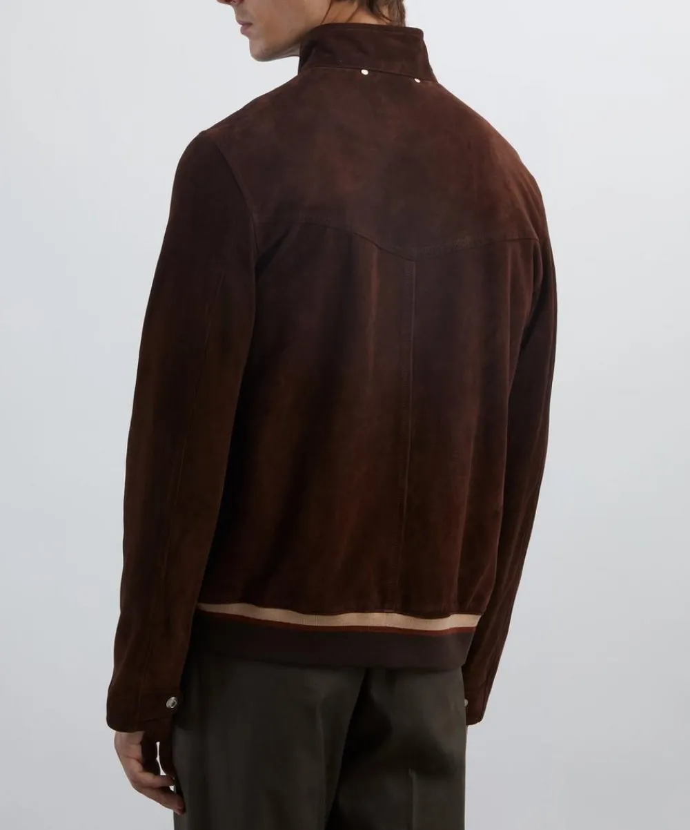 Paul Smith Coats & Jackets^Burgundy Suede Jacket