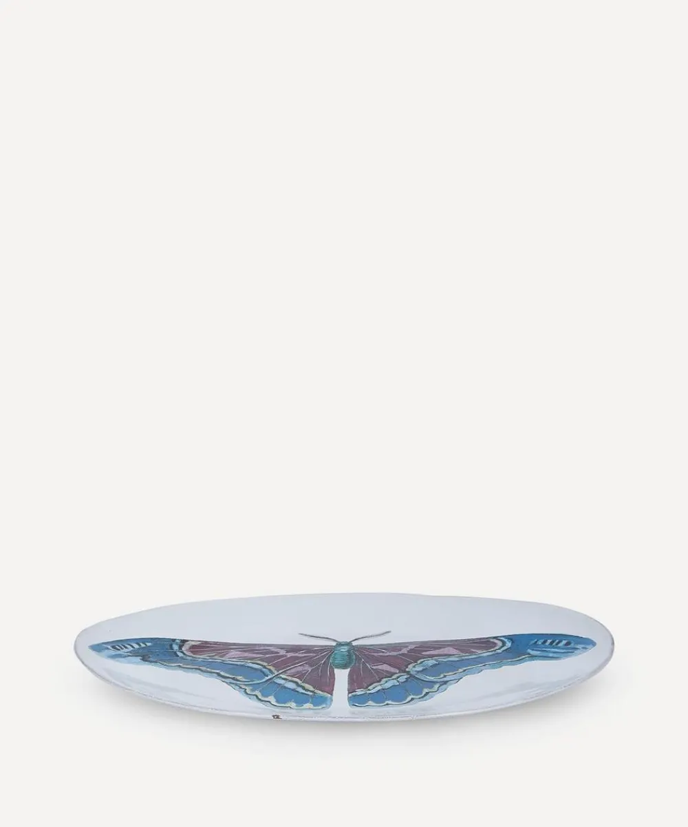 Astier de Villatte Tableware^Butterfly Oval Platter