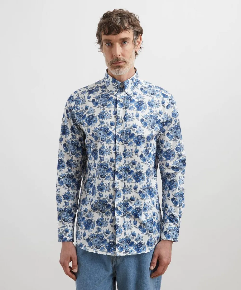 Liberty Shirts^Button-Down Regular Fit Cotton Shirt in Madeleine Anemone
