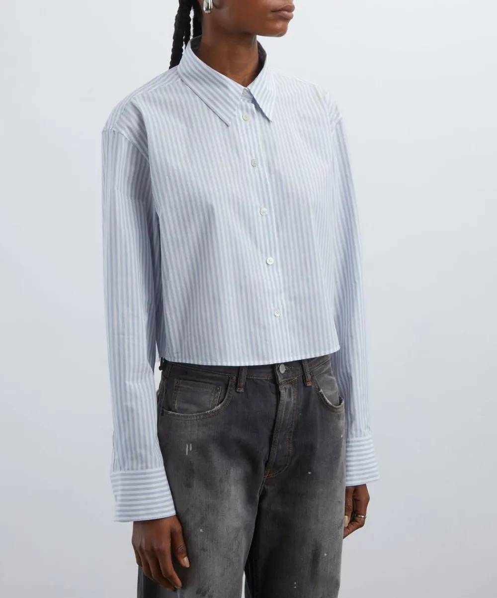 Acne Studios Tops^Button-Up Logo Stamp Shirt