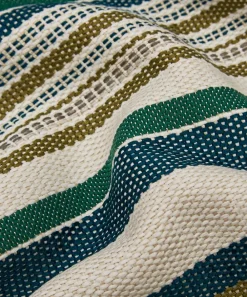 Liberty Interiors Furnishing Fabrics^Cabana Stripe Dixster in Jade – Outdoor
