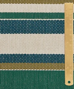 Liberty Interiors Furnishing Fabrics^Cabana Stripe Dixster in Jade – Outdoor