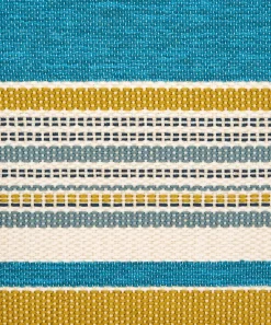 Liberty Interiors Furnishing Fabrics^Cabana Stripe Dixster in Aqua – Outdoor